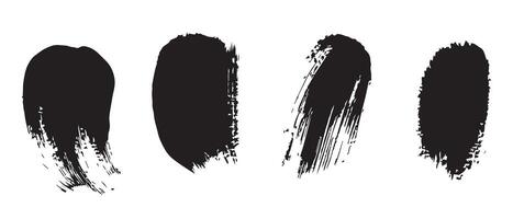 Grunge Brush Circles with Artistic Style vector