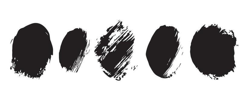 Smudged Circular Ink Marks in High Res vector