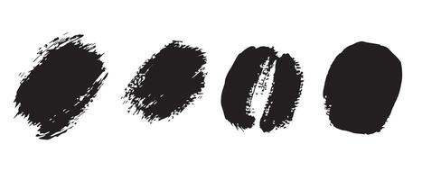 Black Ink Scribbled Circles for Texture Use vector