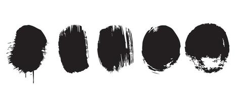 Ink Circle Backgrounds with Dirty Texture vector