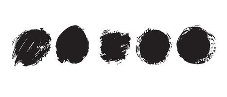 Abstract Circular Grunge Marks vector
