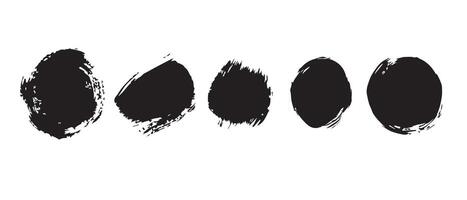 Monochrome Ink Circle Backgrounds for Art vector