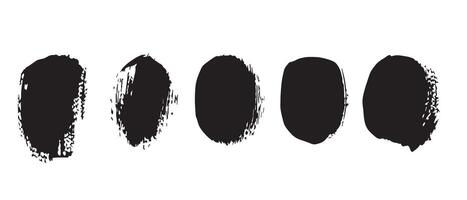 Stylized Black Ink Loops with Grit vector