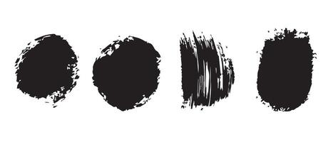 Rough Sketch Circle Brush Strokes in Ink vector