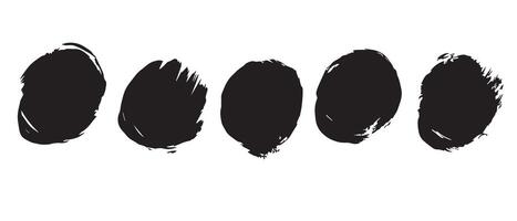Bold Abstract Rings in Ink for Posters vector