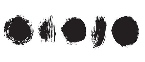 High-Detail Ink Circles with Abstract Feel vector