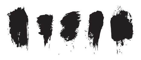 High-Res Black Ink Splash Texture Background vector