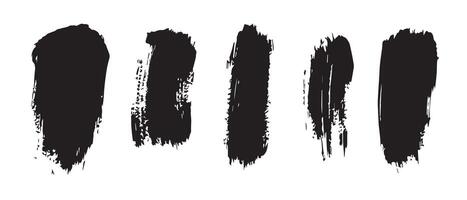 Artistic Splatter Ink Background in Black vector