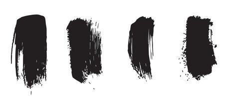 Black Ink Mess Texture on White Background vector