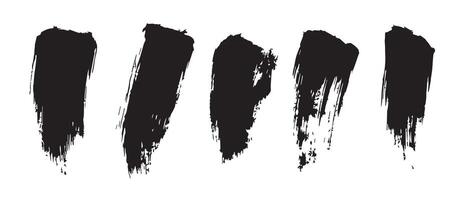 Paint-Like Ink Splatter Texture in Black vector