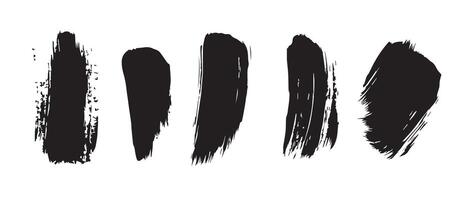 Wild Ink Splatter Texture in Deep Black vector