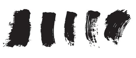Abstract Dripping Ink Texture in Black vector