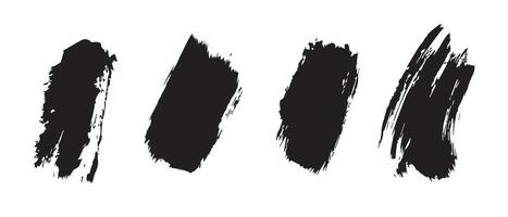 Textured Black Ink Splash Background vector