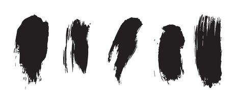Chaotic Ink Texture in High-Quality Black vector