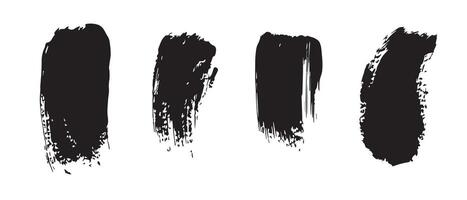 Spilled Ink Texture Background in Black vector