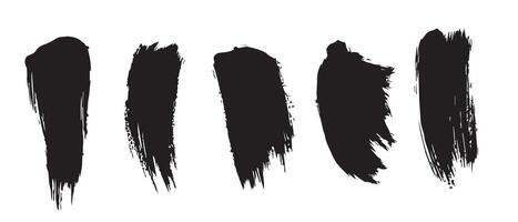Realistic Ink Splatter Background in Black vector