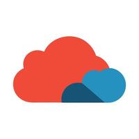 Abstract Colorful Cloud Illustration for Weather Concepts, Technology, Modern Design vector