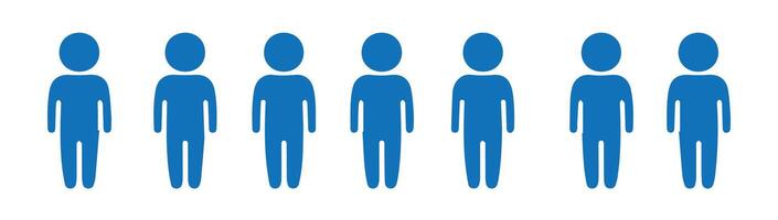 Human Shape Icons for Community Projects vector