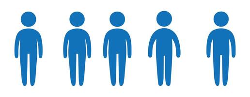 User Icons in Silhouette Style for Demographic Data vector