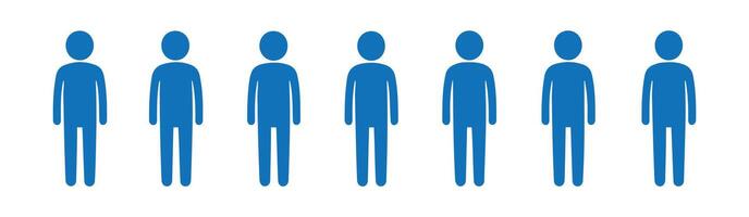 People Figures for Diversity and Inclusion Graphics vector