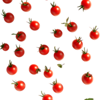 Glossy Cherry Tomatoes Against Transparent Background for Farm-to-Table Concepts png