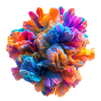 PNG Vibrant Cluster of Multicolored Balloons Shimmering Against Transparent Background