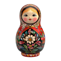 Matryoshka doll 3D rendering against a white background png