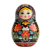Matryoshka doll 3D rendering against a white background png