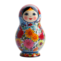 Matryoshka doll 3D rendering against a white background png