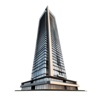 Skyscraper Residential 3D Rendering Against transparent Background png