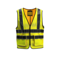 Reflective Vest Front View Full-Length 3D Rendering Isolated png
