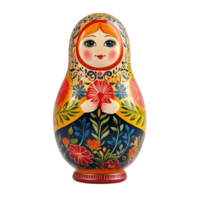 Matryoshka doll 3D rendering against a white background png