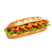 sandwich top view with a transparent background png