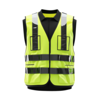 Reflective Vest Front View Full-Length 3D Rendering Isolated png