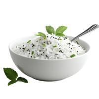 Basmati Rice 3D Rendering Against White Background png