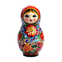 Matryoshka doll 3D rendering against a white background png