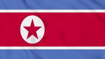 The flag of north korea is shown in this image video