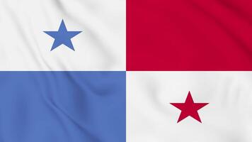 The flag of panama is shown with a star on it video