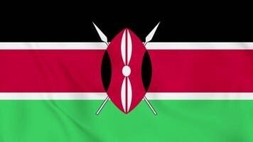 The flag of kenya is shown in this image video