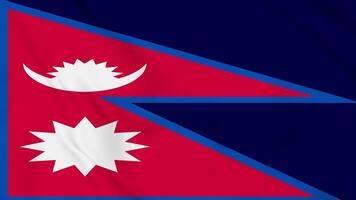 The flag of nepal is shown in this image video