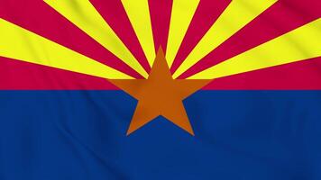 The flag of arizona is shown in this image video