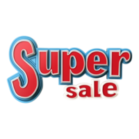 Super Sale Text Isolated Against transparent Background png