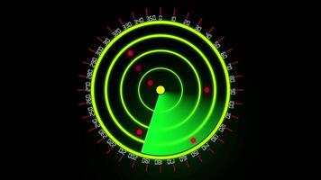 A green circle with a red dot on it video