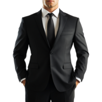 Man in a Suit Isolated Against a Transparent Background png