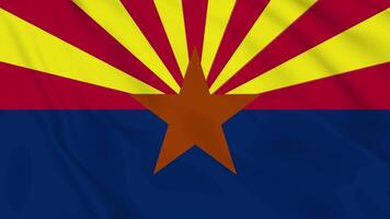 The flag of arizona is shown in this image. video