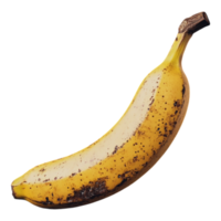 Banana on Alpha Layer Isolated Against White Background png