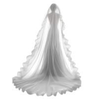 Bridal Veil - 3D Rendering Against White Background png