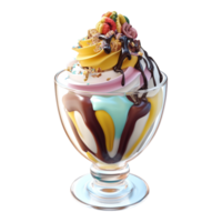 Ice Cream or Sundae on transparent background png