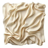 PNG Creamy Draped Fabric, A Textural Study Against Transparent Background for Textile Design, Artistic Projects, or Elegant Backdrops