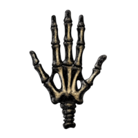 Skeleton Hand for Halloween - Vector Linear Black 3D Rendering png